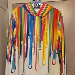 GENTLY USED, JOHN HANCOCK HOODIE, LARGE!!!